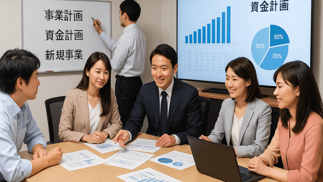 事業計画・資金計画・新規事業展開の実施イメージ