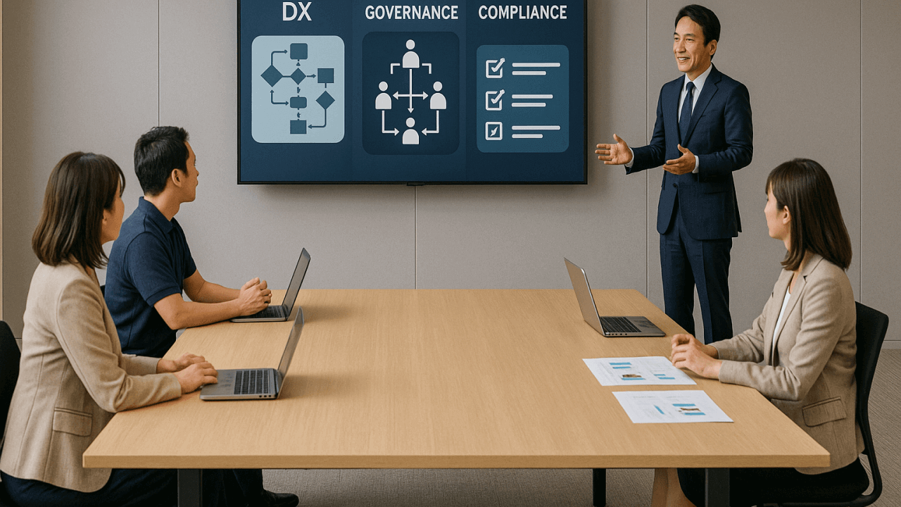業務DX・ガバナンス・コンプライアンスのアドバイスイメージ